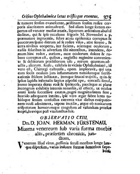 Acta physico-medica Academiae caesareae leopoldino-carolinae naturae curiosorum exhibentia ephemerides sive oservationes historias et experimenta a celeberrimis Germaniae et exterarum regionum viris habita et communicata..