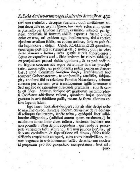 Acta physico-medica Academiae caesareae leopoldino-carolinae naturae curiosorum exhibentia ephemerides sive oservationes historias et experimenta a celeberrimis Germaniae et exterarum regionum viris habita et communicata..