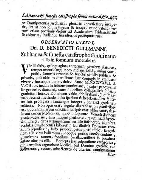 Acta physico-medica Academiae caesareae leopoldino-carolinae naturae curiosorum exhibentia ephemerides sive oservationes historias et experimenta a celeberrimis Germaniae et exterarum regionum viris habita et communicata..