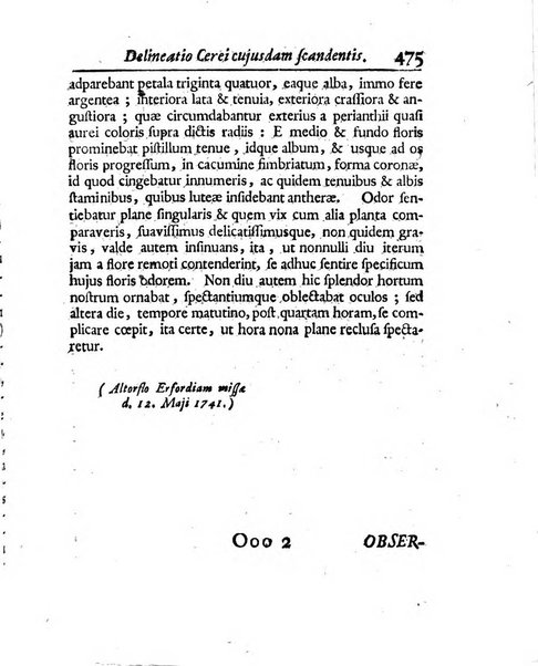 Acta physico-medica Academiae caesareae leopoldino-carolinae naturae curiosorum exhibentia ephemerides sive oservationes historias et experimenta a celeberrimis Germaniae et exterarum regionum viris habita et communicata..