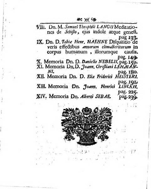 Acta physico-medica Academiae caesareae leopoldino-carolinae naturae curiosorum exhibentia ephemerides sive oservationes historias et experimenta a celeberrimis Germaniae et exterarum regionum viris habita et communicata..