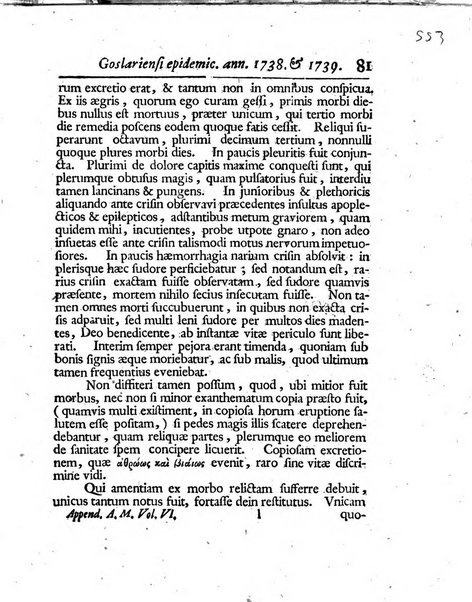 Acta physico-medica Academiae caesareae leopoldino-carolinae naturae curiosorum exhibentia ephemerides sive oservationes historias et experimenta a celeberrimis Germaniae et exterarum regionum viris habita et communicata..