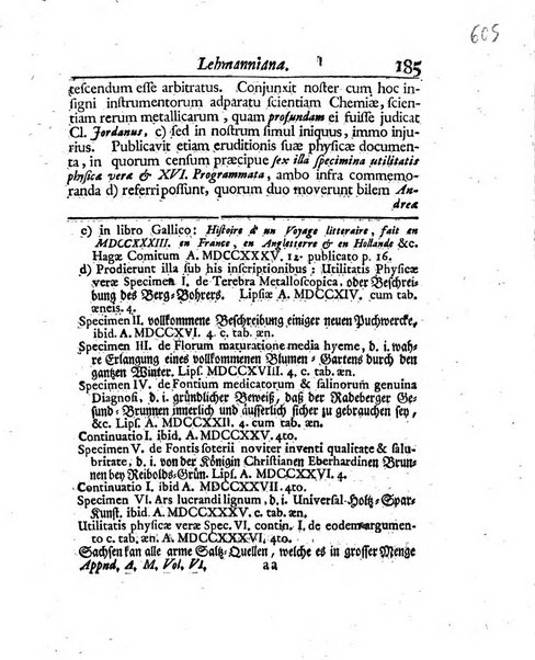 Acta physico-medica Academiae caesareae leopoldino-carolinae naturae curiosorum exhibentia ephemerides sive oservationes historias et experimenta a celeberrimis Germaniae et exterarum regionum viris habita et communicata..