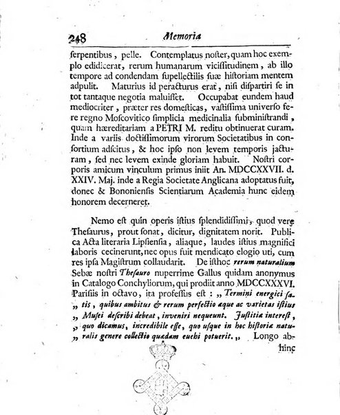 Acta physico-medica Academiae caesareae leopoldino-carolinae naturae curiosorum exhibentia ephemerides sive oservationes historias et experimenta a celeberrimis Germaniae et exterarum regionum viris habita et communicata..