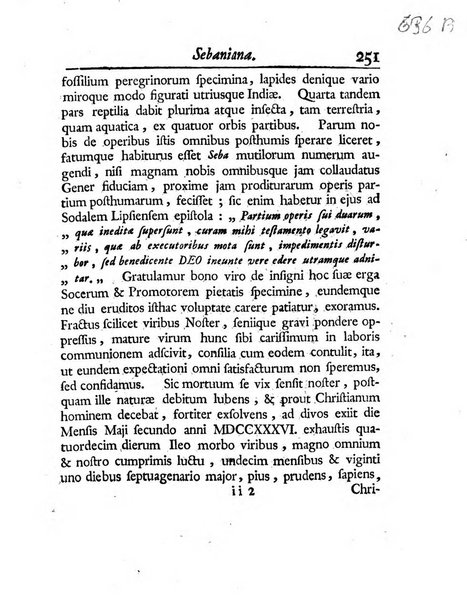 Acta physico-medica Academiae caesareae leopoldino-carolinae naturae curiosorum exhibentia ephemerides sive oservationes historias et experimenta a celeberrimis Germaniae et exterarum regionum viris habita et communicata..