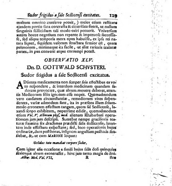 Acta physico-medica Academiae caesareae leopoldino-carolinae naturae curiosorum exhibentia ephemerides sive oservationes historias et experimenta a celeberrimis Germaniae et exterarum regionum viris habita et communicata..