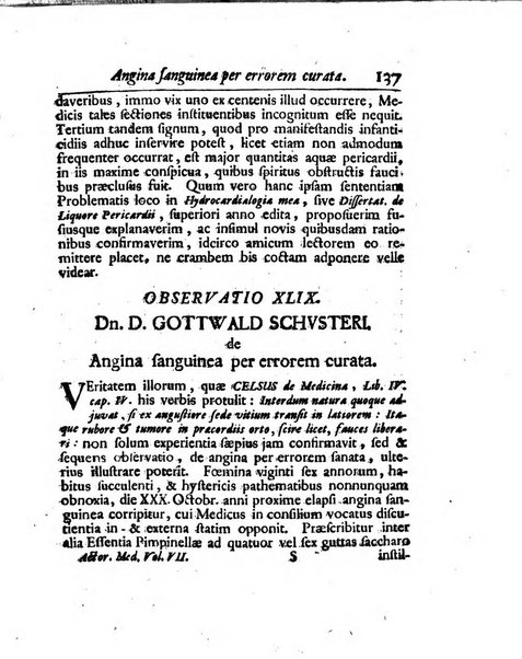 Acta physico-medica Academiae caesareae leopoldino-carolinae naturae curiosorum exhibentia ephemerides sive oservationes historias et experimenta a celeberrimis Germaniae et exterarum regionum viris habita et communicata..