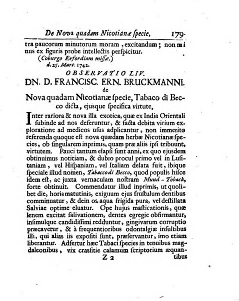 Acta physico-medica Academiae caesareae leopoldino-carolinae naturae curiosorum exhibentia ephemerides sive oservationes historias et experimenta a celeberrimis Germaniae et exterarum regionum viris habita et communicata..