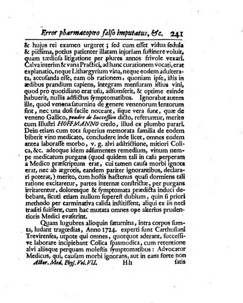 Acta physico-medica Academiae caesareae leopoldino-carolinae naturae curiosorum exhibentia ephemerides sive oservationes historias et experimenta a celeberrimis Germaniae et exterarum regionum viris habita et communicata..