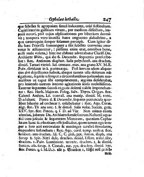 Acta physico-medica Academiae caesareae leopoldino-carolinae naturae curiosorum exhibentia ephemerides sive oservationes historias et experimenta a celeberrimis Germaniae et exterarum regionum viris habita et communicata..