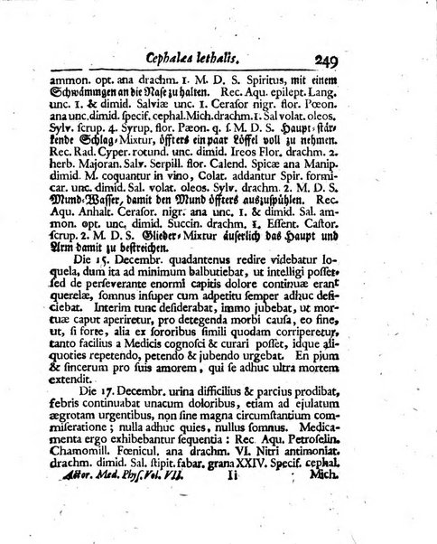 Acta physico-medica Academiae caesareae leopoldino-carolinae naturae curiosorum exhibentia ephemerides sive oservationes historias et experimenta a celeberrimis Germaniae et exterarum regionum viris habita et communicata..