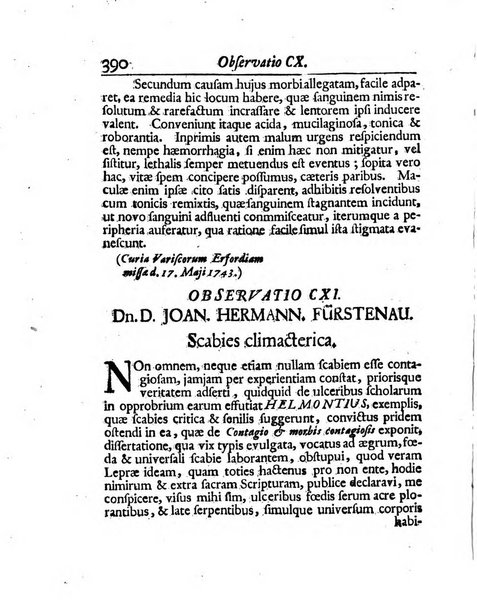 Acta physico-medica Academiae caesareae leopoldino-carolinae naturae curiosorum exhibentia ephemerides sive oservationes historias et experimenta a celeberrimis Germaniae et exterarum regionum viris habita et communicata..