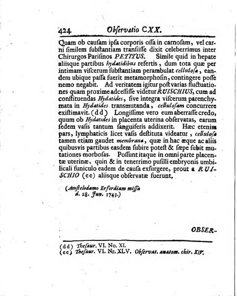 Acta physico-medica Academiae caesareae leopoldino-carolinae naturae curiosorum exhibentia ephemerides sive oservationes historias et experimenta a celeberrimis Germaniae et exterarum regionum viris habita et communicata..