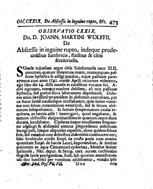 Acta physico-medica Academiae caesareae leopoldino-carolinae naturae curiosorum exhibentia ephemerides sive oservationes historias et experimenta a celeberrimis Germaniae et exterarum regionum viris habita et communicata..