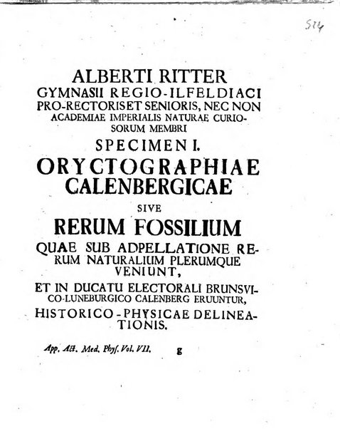 Acta physico-medica Academiae caesareae leopoldino-carolinae naturae curiosorum exhibentia ephemerides sive oservationes historias et experimenta a celeberrimis Germaniae et exterarum regionum viris habita et communicata..