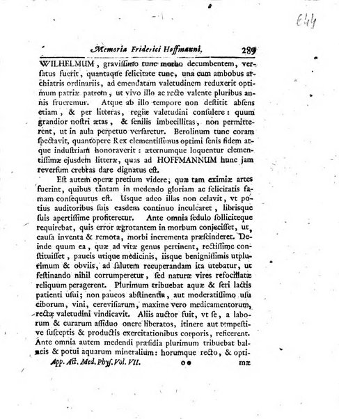 Acta physico-medica Academiae caesareae leopoldino-carolinae naturae curiosorum exhibentia ephemerides sive oservationes historias et experimenta a celeberrimis Germaniae et exterarum regionum viris habita et communicata..