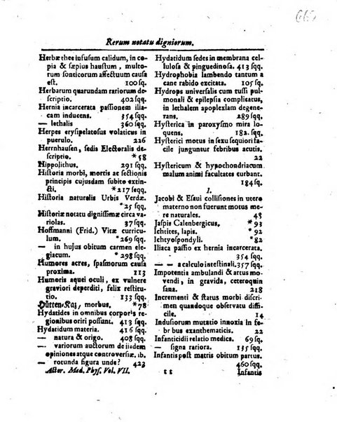 Acta physico-medica Academiae caesareae leopoldino-carolinae naturae curiosorum exhibentia ephemerides sive oservationes historias et experimenta a celeberrimis Germaniae et exterarum regionum viris habita et communicata..