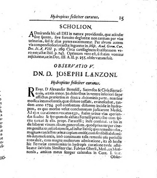 Acta physico-medica Academiae caesareae leopoldino-carolinae naturae curiosorum exhibentia ephemerides sive oservationes historias et experimenta a celeberrimis Germaniae et exterarum regionum viris habita et communicata..