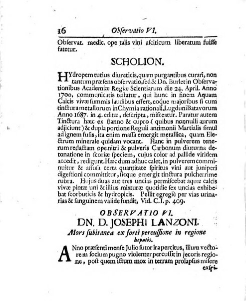 Acta physico-medica Academiae caesareae leopoldino-carolinae naturae curiosorum exhibentia ephemerides sive oservationes historias et experimenta a celeberrimis Germaniae et exterarum regionum viris habita et communicata..