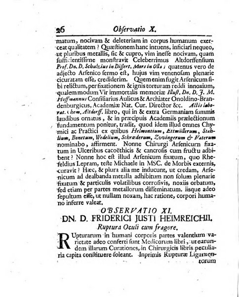 Acta physico-medica Academiae caesareae leopoldino-carolinae naturae curiosorum exhibentia ephemerides sive oservationes historias et experimenta a celeberrimis Germaniae et exterarum regionum viris habita et communicata..