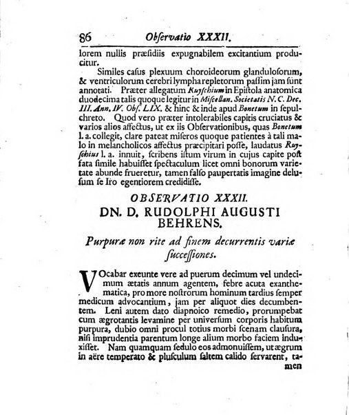 Acta physico-medica Academiae caesareae leopoldino-carolinae naturae curiosorum exhibentia ephemerides sive oservationes historias et experimenta a celeberrimis Germaniae et exterarum regionum viris habita et communicata..