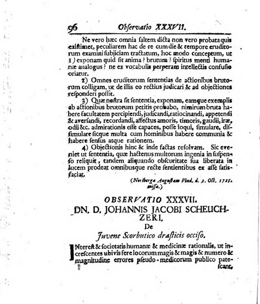 Acta physico-medica Academiae caesareae leopoldino-carolinae naturae curiosorum exhibentia ephemerides sive oservationes historias et experimenta a celeberrimis Germaniae et exterarum regionum viris habita et communicata..