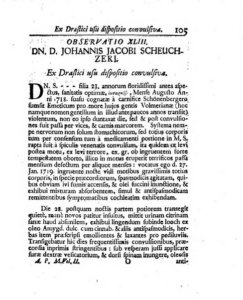 Acta physico-medica Academiae caesareae leopoldino-carolinae naturae curiosorum exhibentia ephemerides sive oservationes historias et experimenta a celeberrimis Germaniae et exterarum regionum viris habita et communicata..