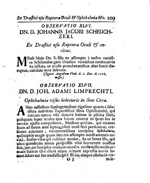 Acta physico-medica Academiae caesareae leopoldino-carolinae naturae curiosorum exhibentia ephemerides sive oservationes historias et experimenta a celeberrimis Germaniae et exterarum regionum viris habita et communicata..