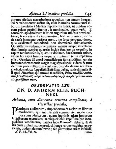 Acta physico-medica Academiae caesareae leopoldino-carolinae naturae curiosorum exhibentia ephemerides sive oservationes historias et experimenta a celeberrimis Germaniae et exterarum regionum viris habita et communicata..