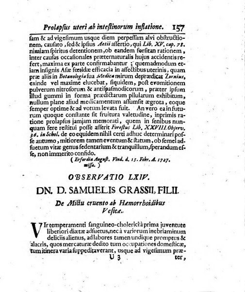 Acta physico-medica Academiae caesareae leopoldino-carolinae naturae curiosorum exhibentia ephemerides sive oservationes historias et experimenta a celeberrimis Germaniae et exterarum regionum viris habita et communicata..