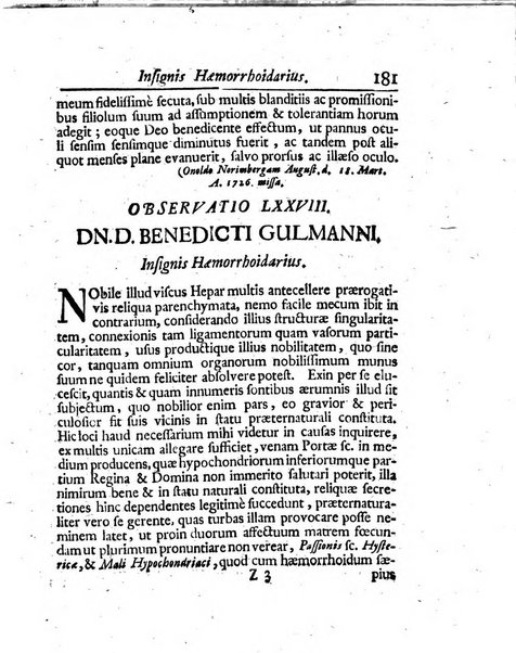 Acta physico-medica Academiae caesareae leopoldino-carolinae naturae curiosorum exhibentia ephemerides sive oservationes historias et experimenta a celeberrimis Germaniae et exterarum regionum viris habita et communicata..