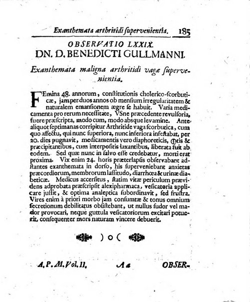 Acta physico-medica Academiae caesareae leopoldino-carolinae naturae curiosorum exhibentia ephemerides sive oservationes historias et experimenta a celeberrimis Germaniae et exterarum regionum viris habita et communicata..