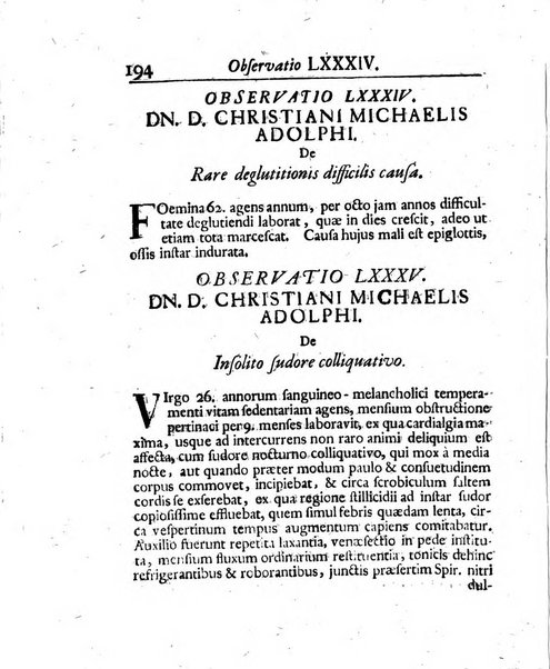 Acta physico-medica Academiae caesareae leopoldino-carolinae naturae curiosorum exhibentia ephemerides sive oservationes historias et experimenta a celeberrimis Germaniae et exterarum regionum viris habita et communicata..