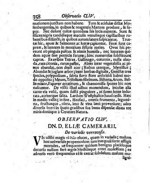 Acta physico-medica Academiae caesareae leopoldino-carolinae naturae curiosorum exhibentia ephemerides sive oservationes historias et experimenta a celeberrimis Germaniae et exterarum regionum viris habita et communicata..