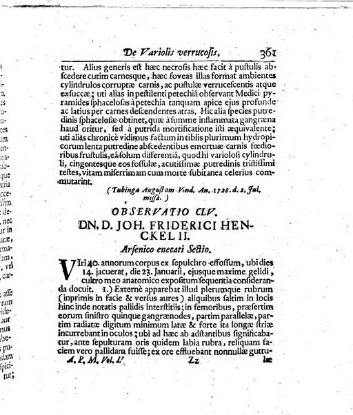 Acta physico-medica Academiae caesareae leopoldino-carolinae naturae curiosorum exhibentia ephemerides sive oservationes historias et experimenta a celeberrimis Germaniae et exterarum regionum viris habita et communicata..