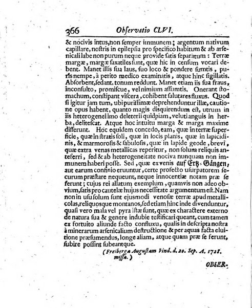 Acta physico-medica Academiae caesareae leopoldino-carolinae naturae curiosorum exhibentia ephemerides sive oservationes historias et experimenta a celeberrimis Germaniae et exterarum regionum viris habita et communicata..