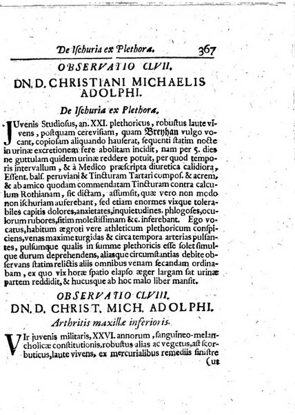 Acta physico-medica Academiae caesareae leopoldino-carolinae naturae curiosorum exhibentia ephemerides sive oservationes historias et experimenta a celeberrimis Germaniae et exterarum regionum viris habita et communicata..