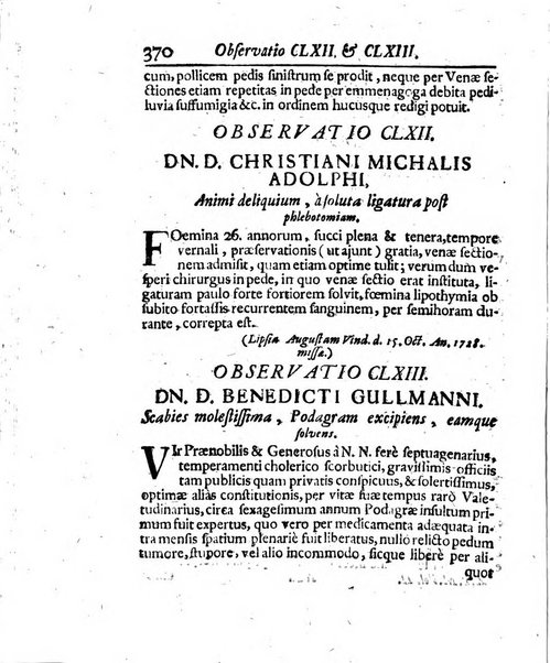 Acta physico-medica Academiae caesareae leopoldino-carolinae naturae curiosorum exhibentia ephemerides sive oservationes historias et experimenta a celeberrimis Germaniae et exterarum regionum viris habita et communicata..