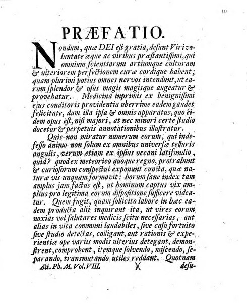 Acta physico-medica Academiae caesareae leopoldino-carolinae naturae curiosorum exhibentia ephemerides sive oservationes historias et experimenta a celeberrimis Germaniae et exterarum regionum viris habita et communicata..