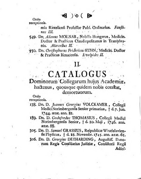 Acta physico-medica Academiae caesareae leopoldino-carolinae naturae curiosorum exhibentia ephemerides sive oservationes historias et experimenta a celeberrimis Germaniae et exterarum regionum viris habita et communicata..