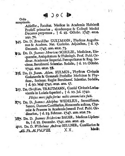 Acta physico-medica Academiae caesareae leopoldino-carolinae naturae curiosorum exhibentia ephemerides sive oservationes historias et experimenta a celeberrimis Germaniae et exterarum regionum viris habita et communicata..