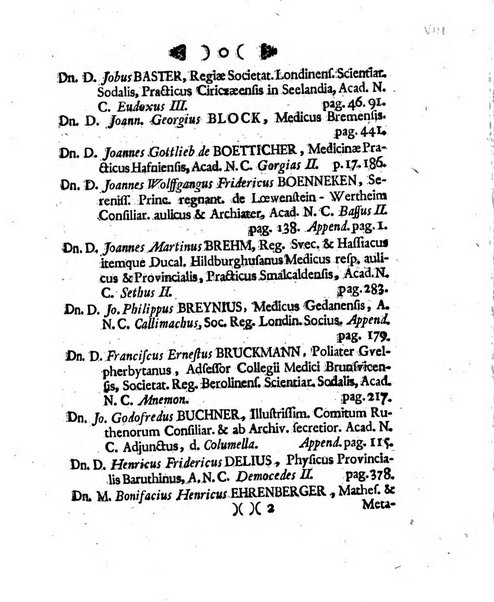 Acta physico-medica Academiae caesareae leopoldino-carolinae naturae curiosorum exhibentia ephemerides sive oservationes historias et experimenta a celeberrimis Germaniae et exterarum regionum viris habita et communicata..