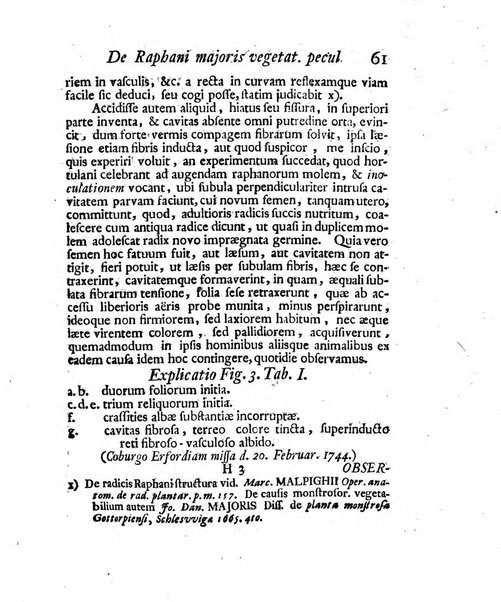 Acta physico-medica Academiae caesareae leopoldino-carolinae naturae curiosorum exhibentia ephemerides sive oservationes historias et experimenta a celeberrimis Germaniae et exterarum regionum viris habita et communicata..