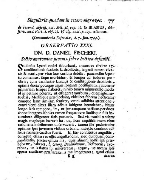 Acta physico-medica Academiae caesareae leopoldino-carolinae naturae curiosorum exhibentia ephemerides sive oservationes historias et experimenta a celeberrimis Germaniae et exterarum regionum viris habita et communicata..