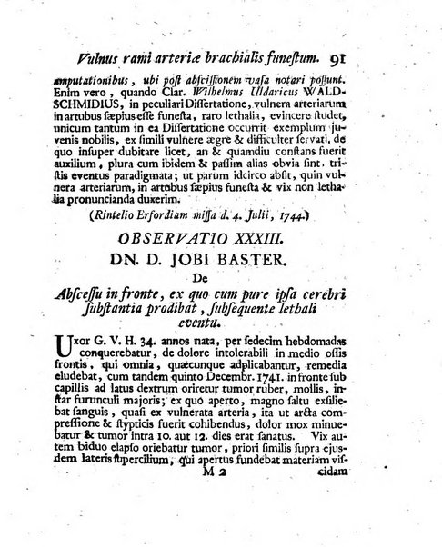 Acta physico-medica Academiae caesareae leopoldino-carolinae naturae curiosorum exhibentia ephemerides sive oservationes historias et experimenta a celeberrimis Germaniae et exterarum regionum viris habita et communicata..