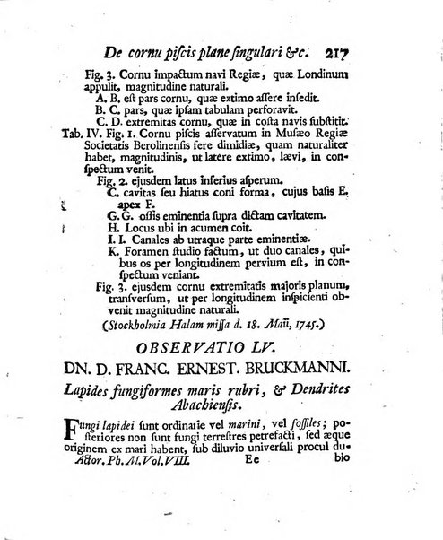 Acta physico-medica Academiae caesareae leopoldino-carolinae naturae curiosorum exhibentia ephemerides sive oservationes historias et experimenta a celeberrimis Germaniae et exterarum regionum viris habita et communicata..