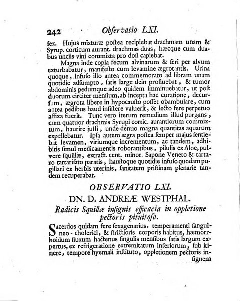 Acta physico-medica Academiae caesareae leopoldino-carolinae naturae curiosorum exhibentia ephemerides sive oservationes historias et experimenta a celeberrimis Germaniae et exterarum regionum viris habita et communicata..