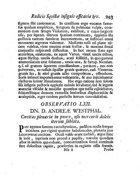 Acta physico-medica Academiae caesareae leopoldino-carolinae naturae curiosorum exhibentia ephemerides sive oservationes historias et experimenta a celeberrimis Germaniae et exterarum regionum viris habita et communicata..