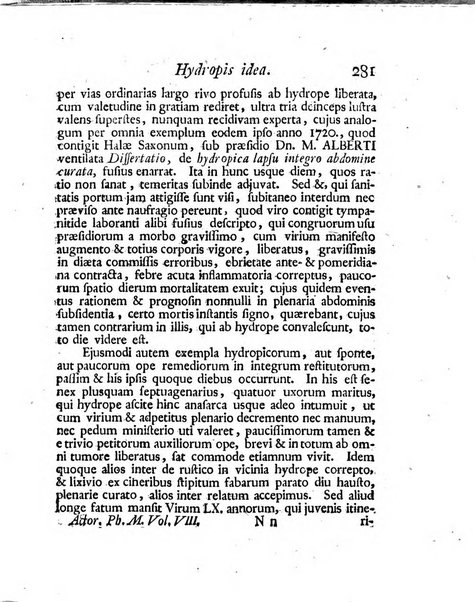 Acta physico-medica Academiae caesareae leopoldino-carolinae naturae curiosorum exhibentia ephemerides sive oservationes historias et experimenta a celeberrimis Germaniae et exterarum regionum viris habita et communicata..