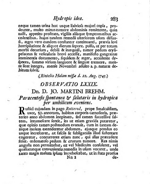 Acta physico-medica Academiae caesareae leopoldino-carolinae naturae curiosorum exhibentia ephemerides sive oservationes historias et experimenta a celeberrimis Germaniae et exterarum regionum viris habita et communicata..